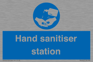 Hand sanitiser station